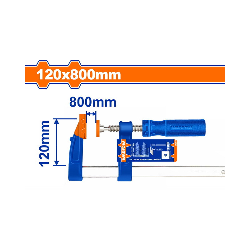 Σφιγκτήρας μαραγκών 120 Χ 800mm