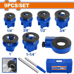 Σετ φιλιέρες 1/4" εώς 1-1/4" 9τεμ