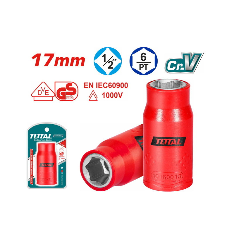 Καρυδάκι εξάγωνο 1/2" 17mm 1000V VDE Καρυδάκι εξάγωνο 1/2" 17mm 1000V VDE