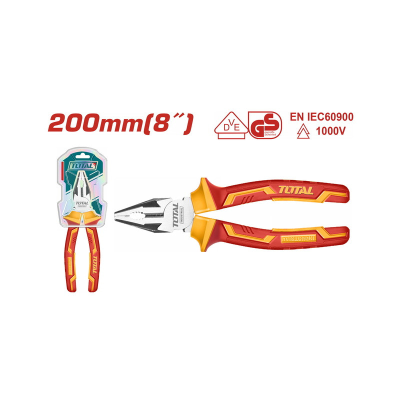 Πένσα με μόνωση 1000V 200mm Πένσα με μόνωση 1000V 200mm