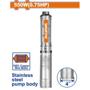 Υποβρύχια αντλία πηγαδιών ΙΝΟΧ 4" / 550W / 0.75ΗΡ