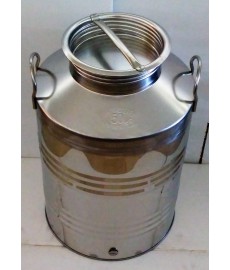 Δοχεία Inox με βιδωτό καπάκι 50 lt