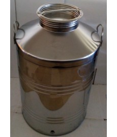 Δοχεία 100 lt Inox με βιδωτό καπάκι